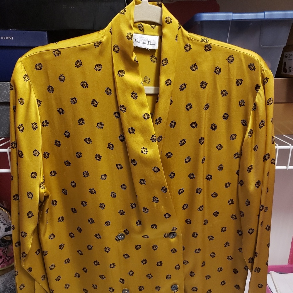 Vintage Dior silk blouse